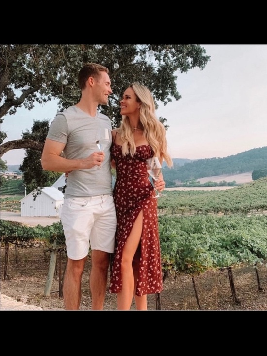 House of CB Dresses & Skirts - House of CB Burgundy Floral Maxi Dress with Side Slit